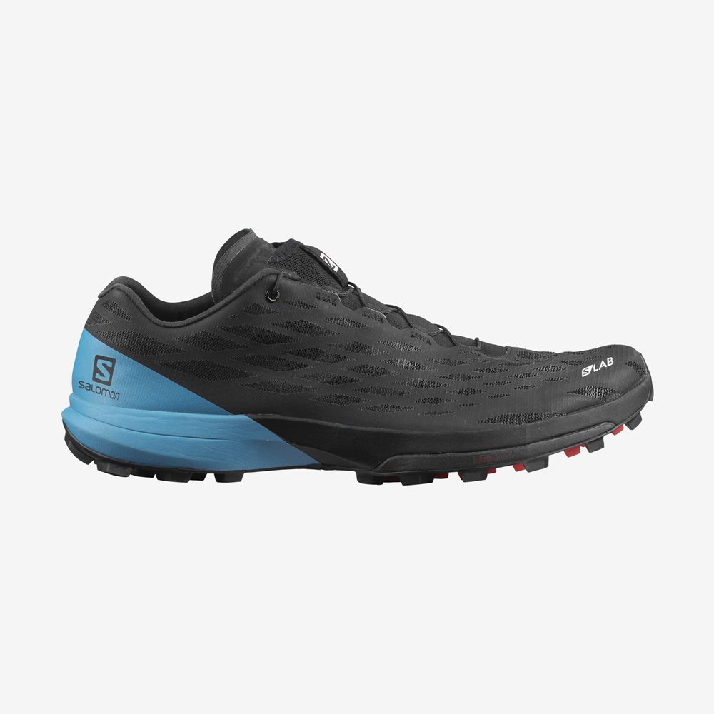 Zapatillas Trail Running Salomon Hombre Negras / Azules - Salomon Argentina S/LAB XA AMPHIB 2,483517